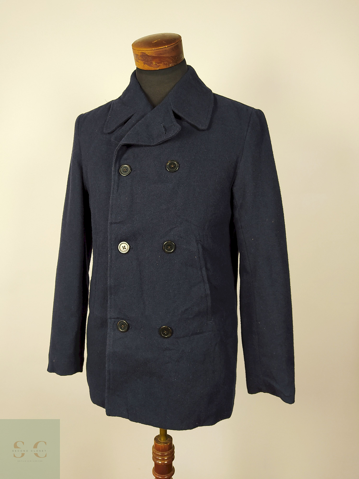 Abrigo Marinero lana hombre Azul Talla M GAP - AP209 1