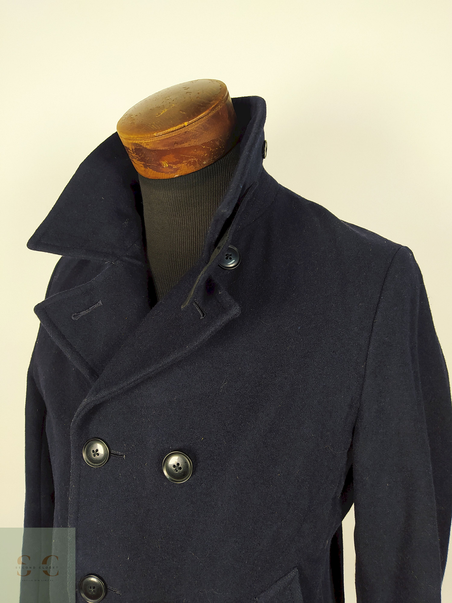 Abrigo Marinero lana hombre AZUL Talla XS/S UNION STATION - AP105 2