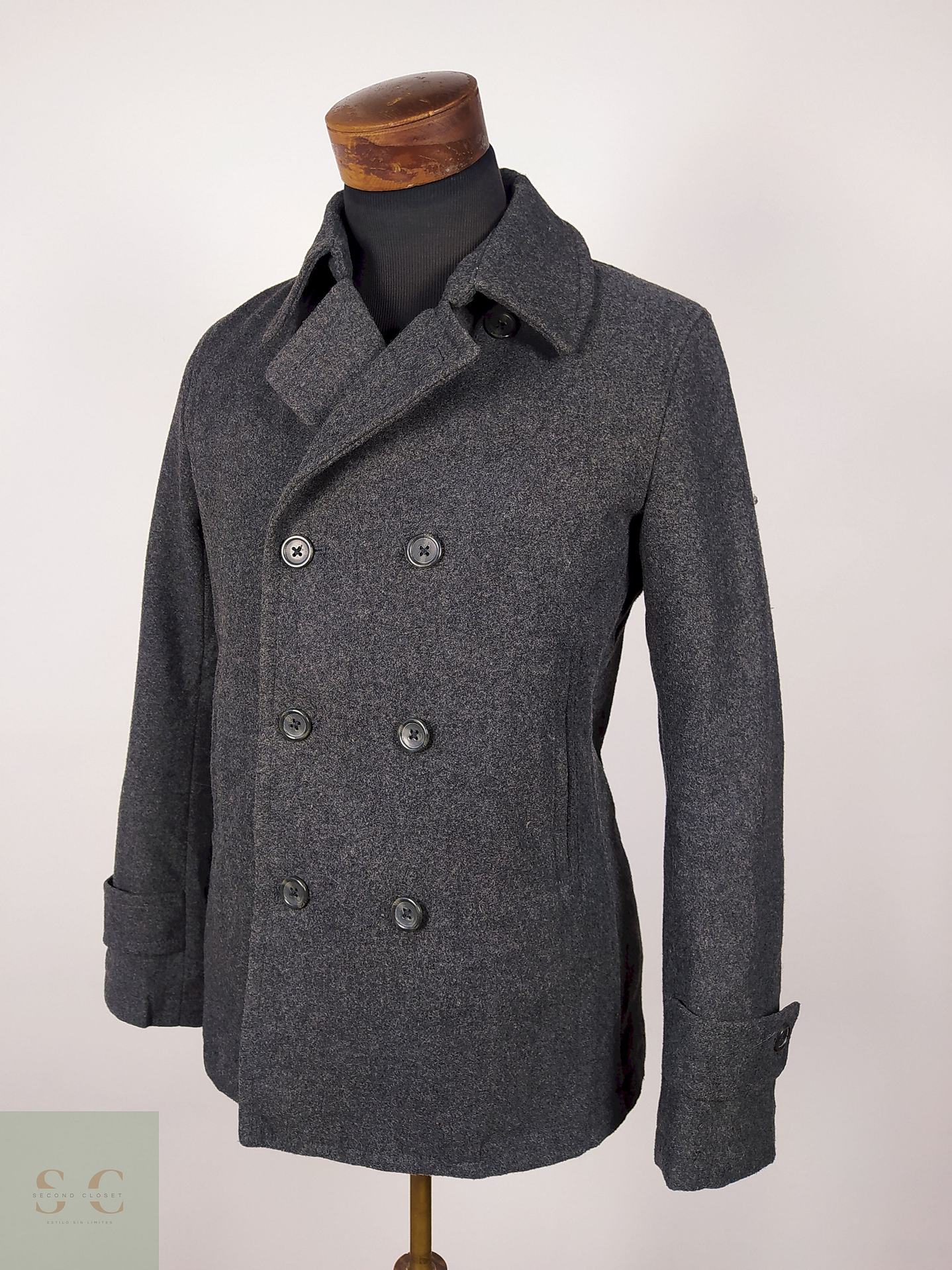 Abrigo Marinero hombre PLOMO Talla XS GU  - AP118 1