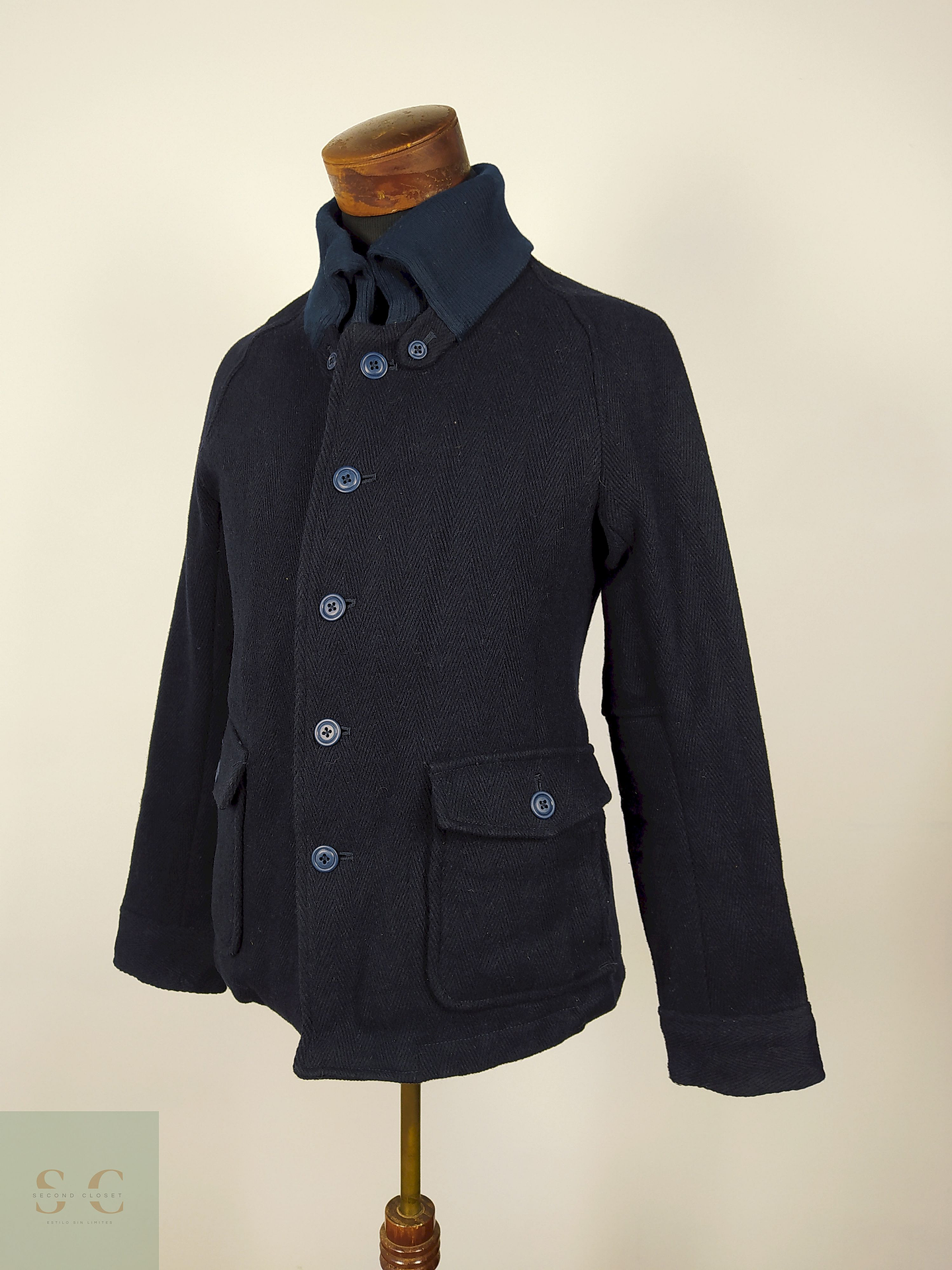 Abrigo Lana hombre premium AZUL  Talla XS CIAO PANIC - AP114 1