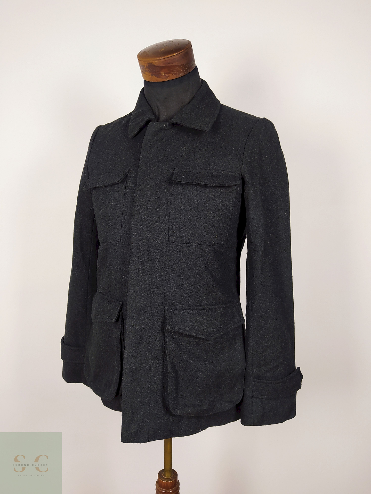 Chaqueta lana hombre PLOMO Talla XS URBAN RESEARCH - AP111 2