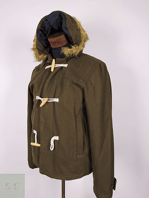 Abrigo Montgomery lana VERDE Talla M WOOLRICH - AP121