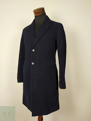 Abrigo Japones lana hombre semi formal Azul Talla SM GU - AP216