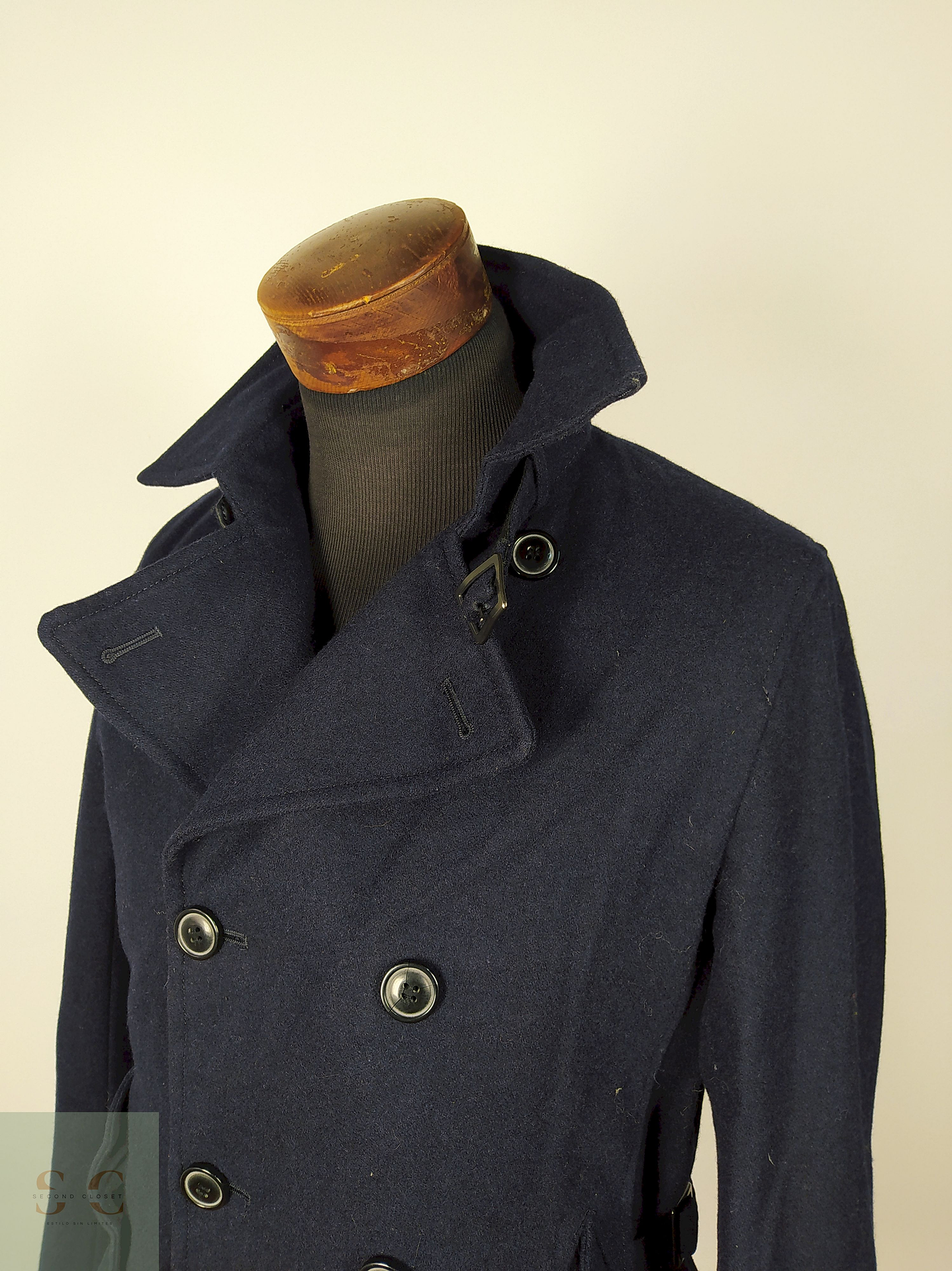 Abrigo Marinero lana premium Azul Talla SM MENS BIGI - AP207 2