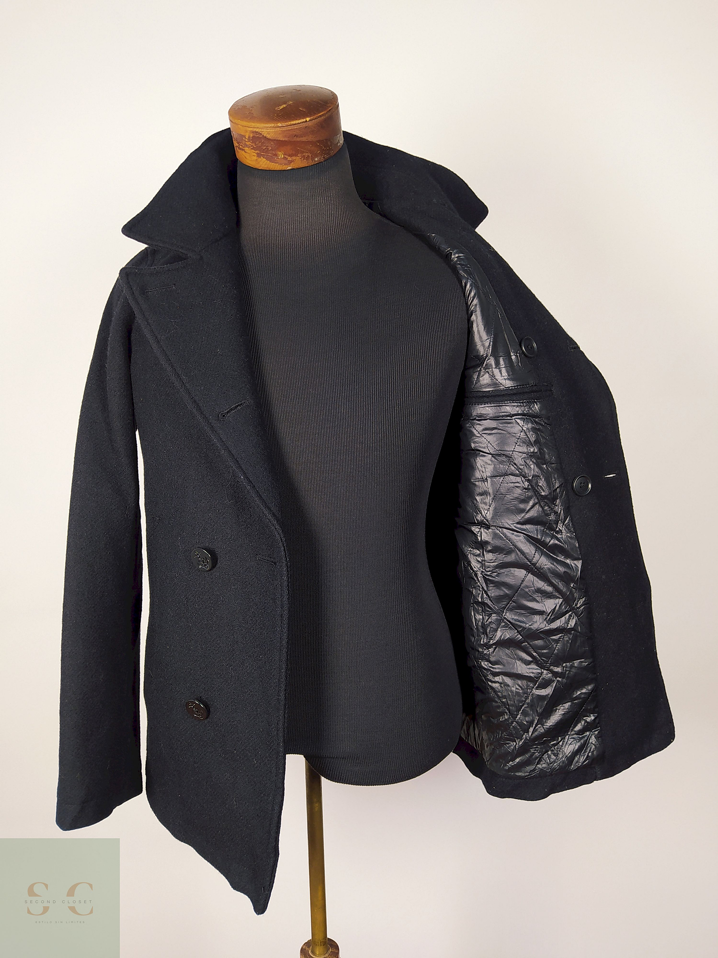 Abrigo Marinero lana UNISEX premium Negro Talla XXS hombre TALLA SM mujer General Supply - AP202 3