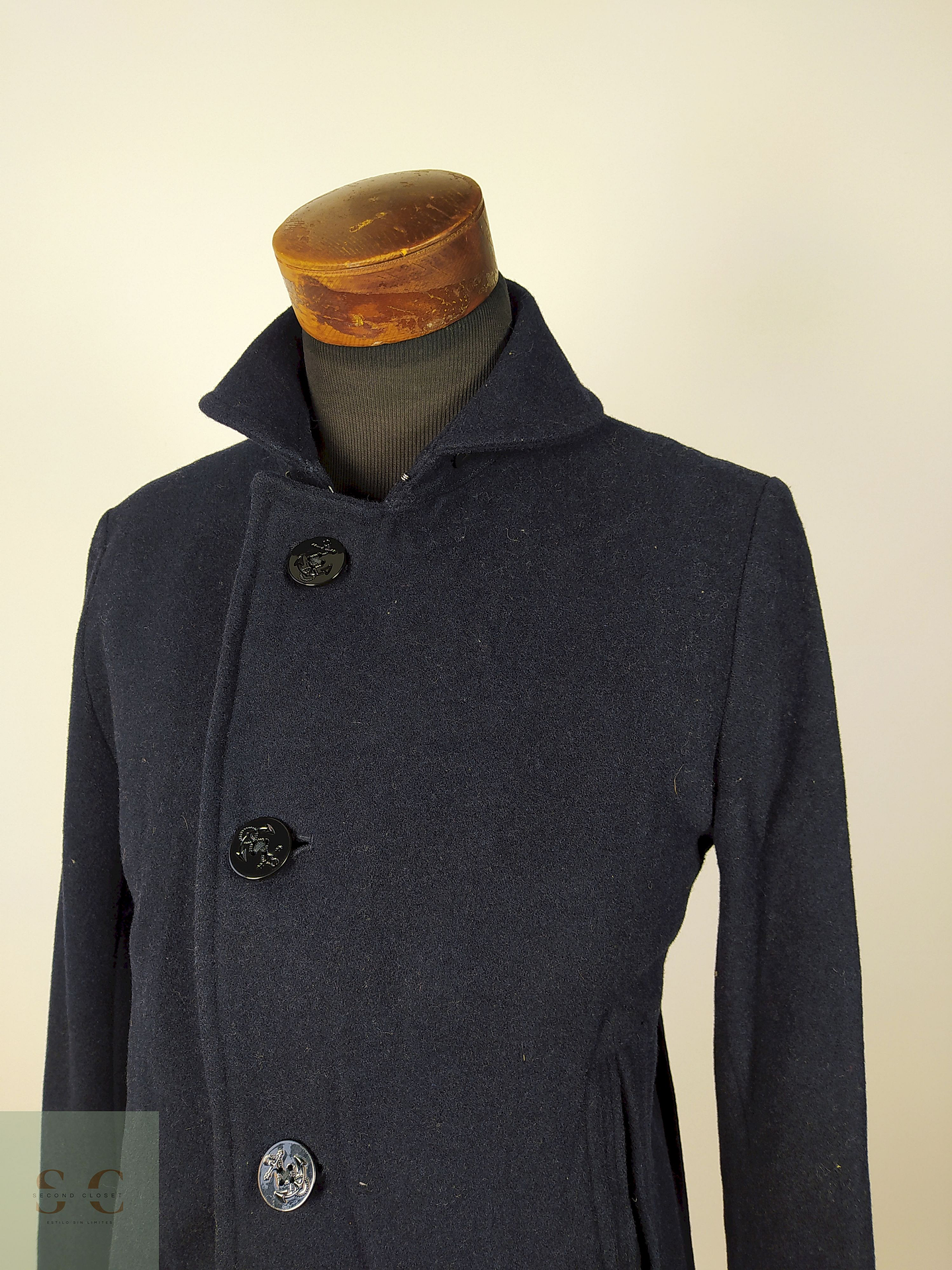 Abrigo lana hombre premium Azul Talla M Worker Union - AP210 2