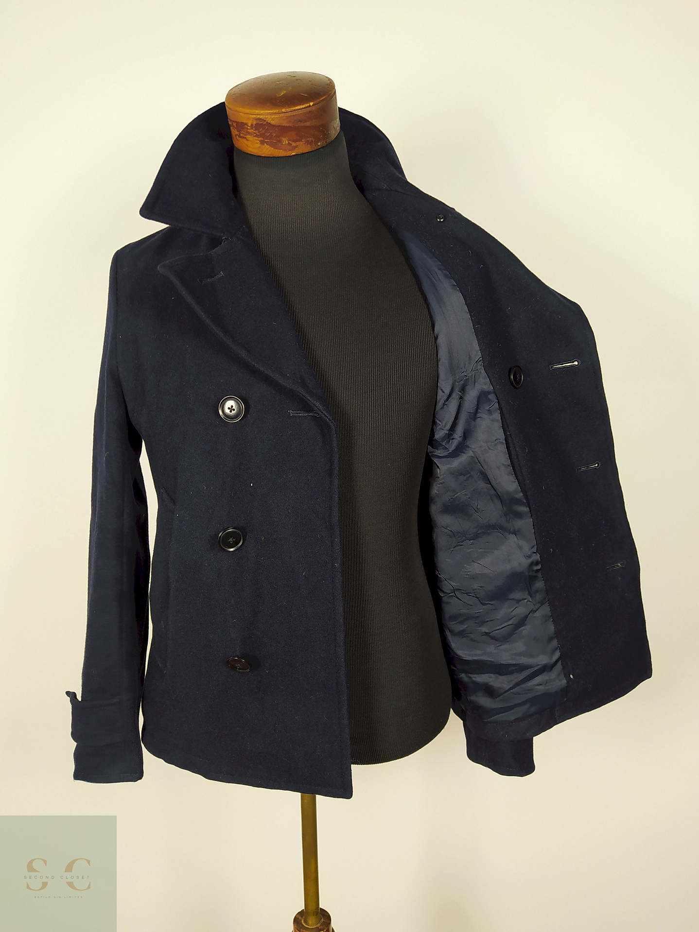 Abrigo Marinero lana hombre AZUL Talla XS/S UNION STATION - AP105 3