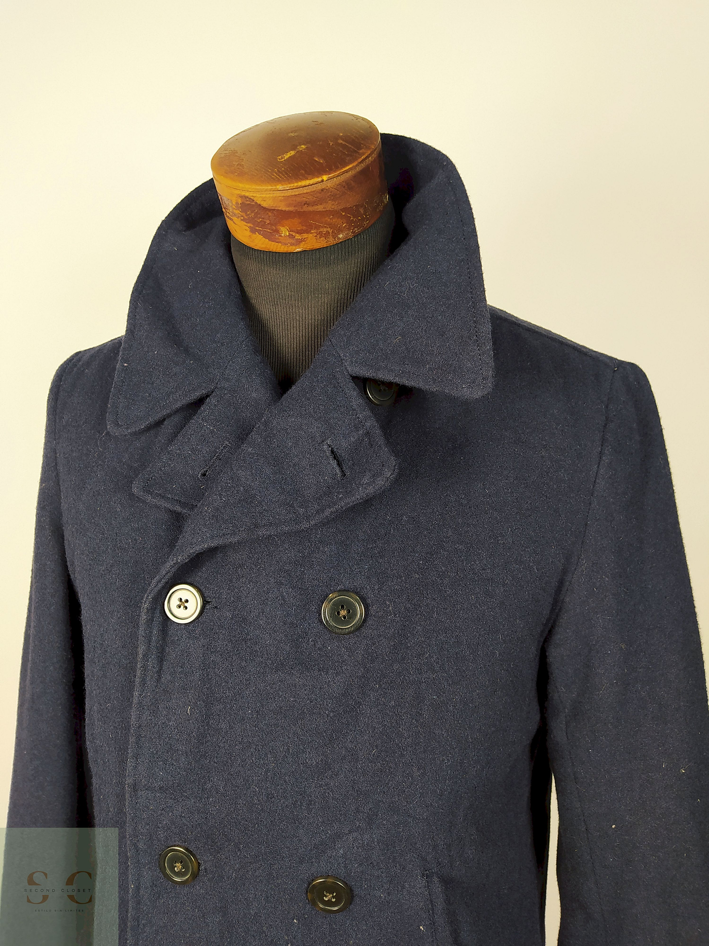 Abrigo Marinero lana hombre Azul Talla M GAP - AP209 2