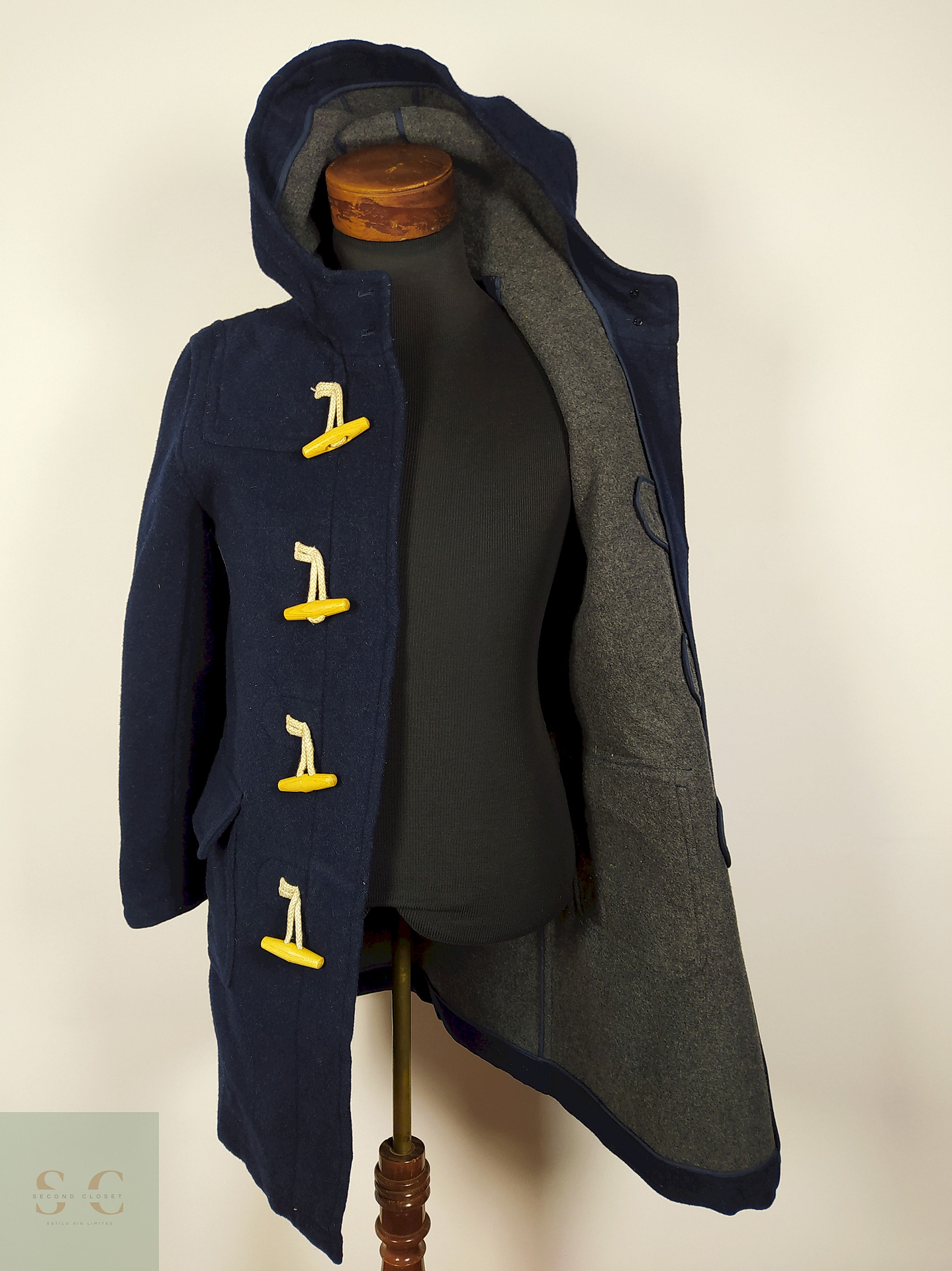 Abrigo Montgomery lana hombre premium AZUL Talla S LOVELIVELIFE - AP102 4