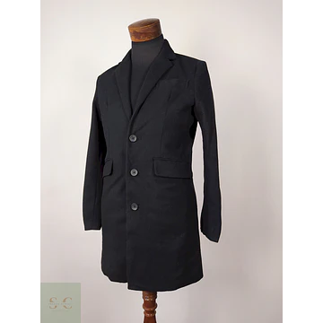 Abrigo elegante hombre semiformal Negro Talla S Nylaus - AP232