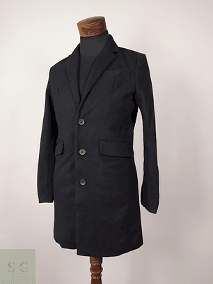 Abrigo elegante hombre semiformal Negro Talla S Nylaus - AP232