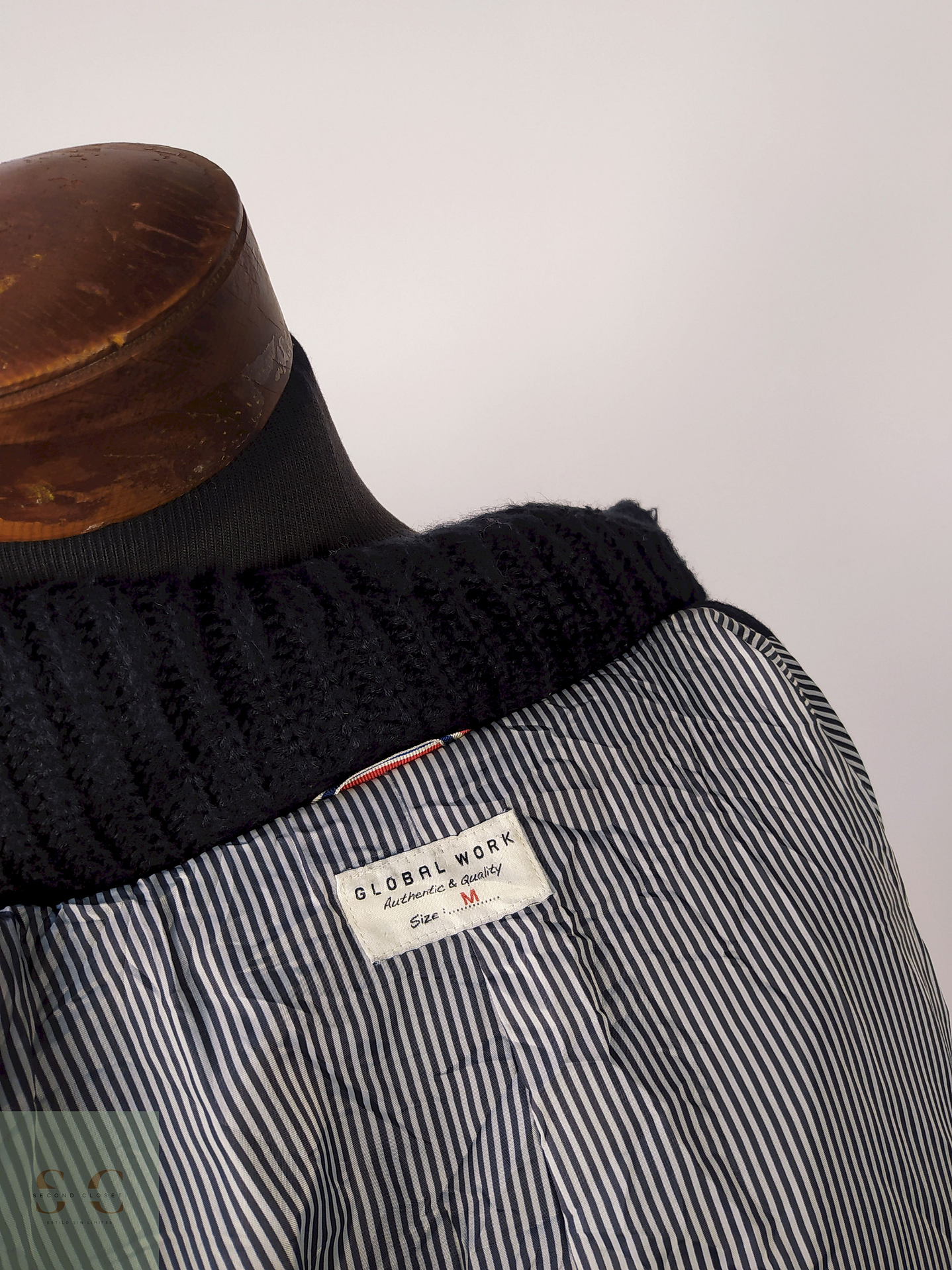 Abrigo lana hombre premiums Azul Talla S Global Work - AP154 4