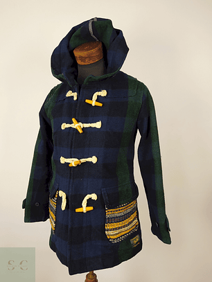 Abrigo Montgomery pura lana hombre premium AZUL  Talla S WEST CAMPING STUFF  - AP137