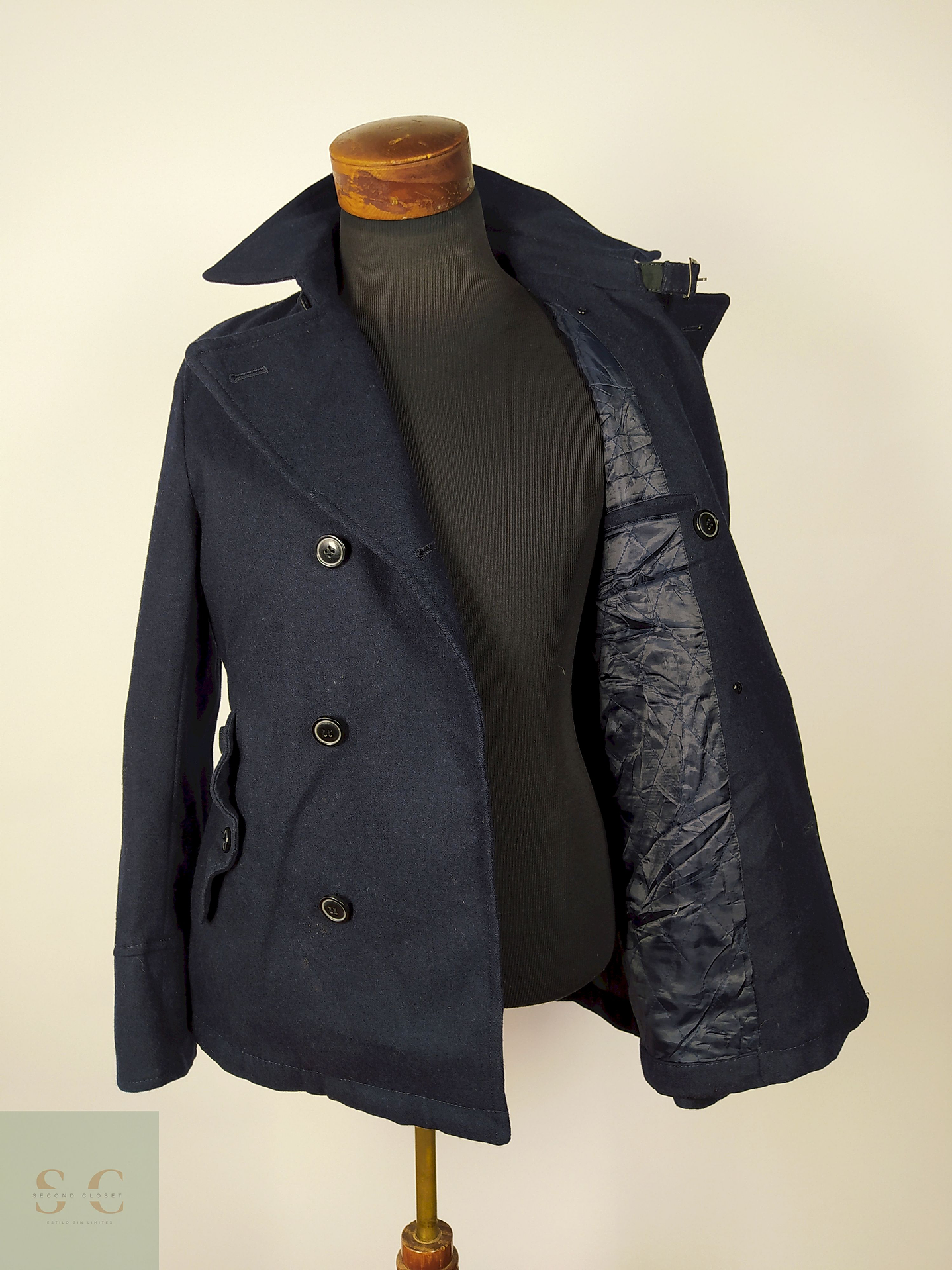 Abrigo Marinero lana premium Azul Talla SM MENS BIGI - AP207 3