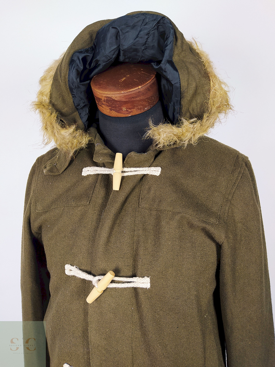 Abrigo Montgomery lana VERDE Talla M WOOLRICH - AP121 2