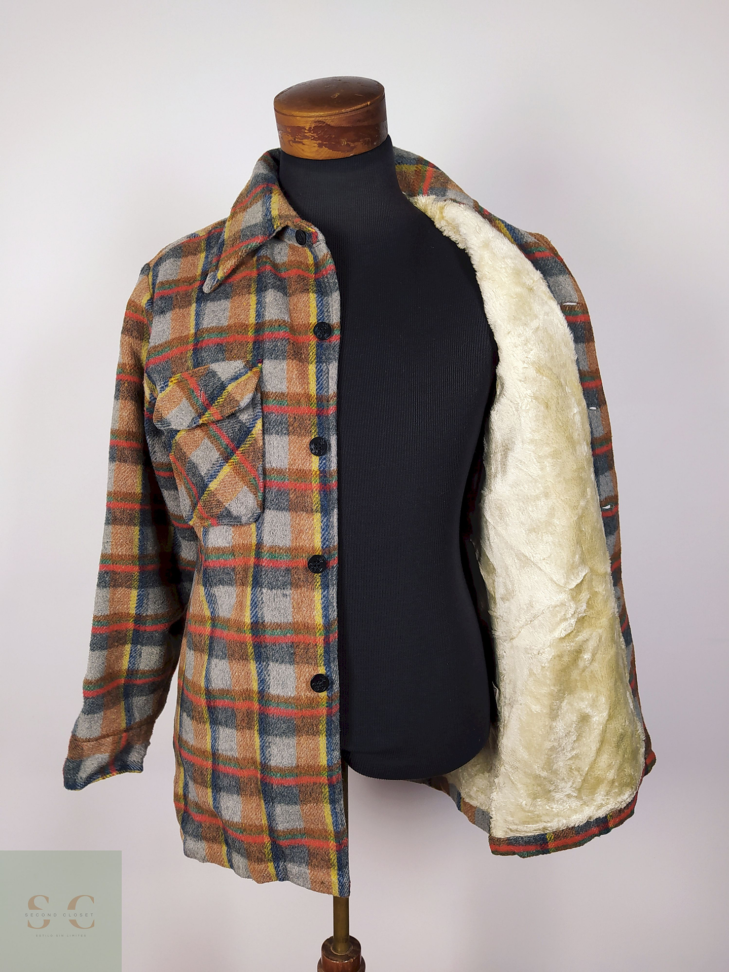 Chaqueta lana hombre escocés Talla M Pacific Trail - AP160 1