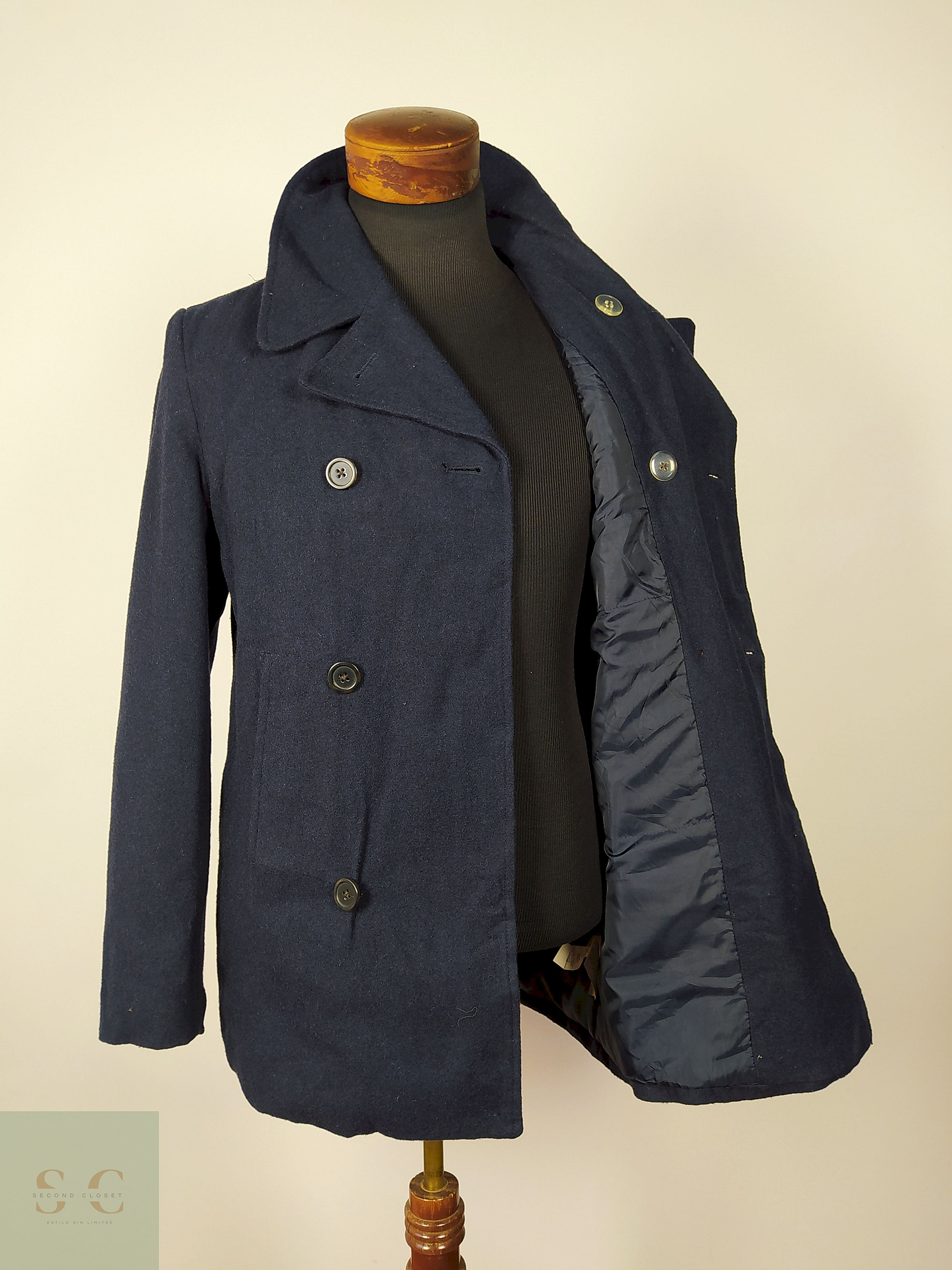 Abrigo Marinero lana hombre Azul Talla M GAP - AP209 3