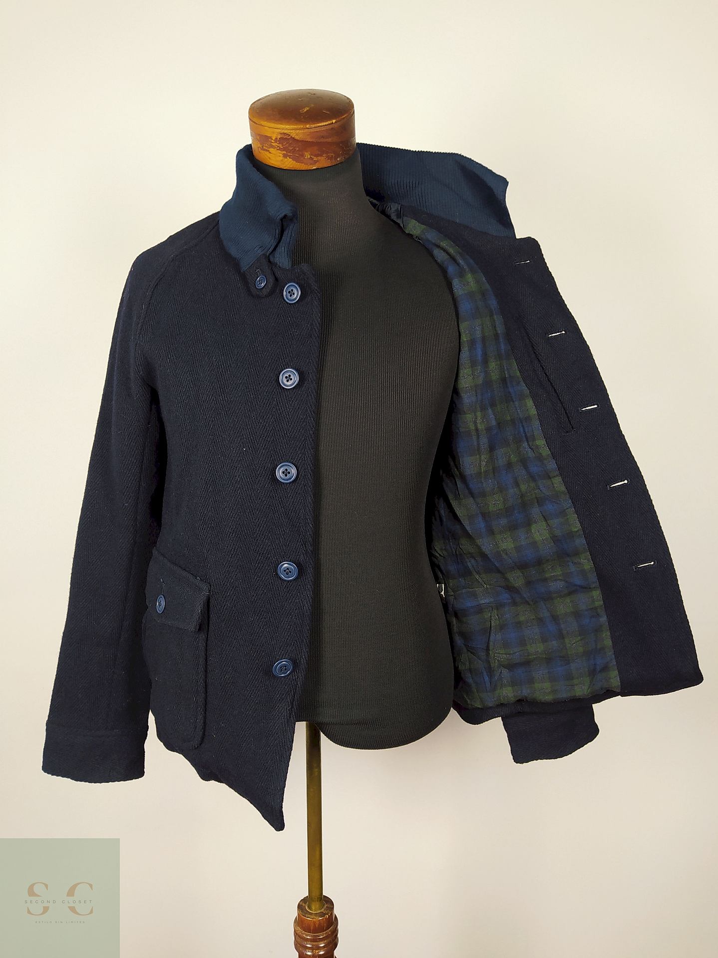 Abrigo Lana hombre premium AZUL  Talla XS CIAO PANIC - AP114 3