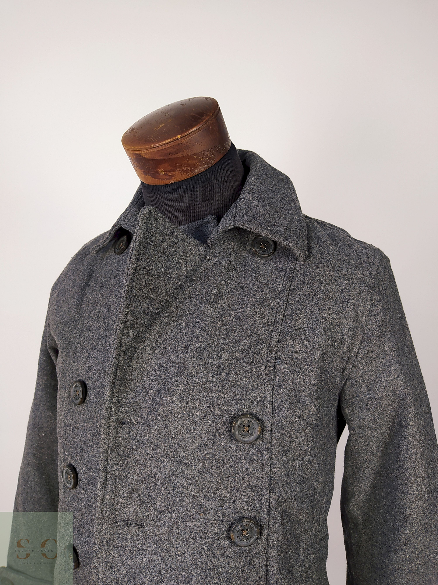 Abrigo Marinero lana hombre PLOMO Talla XS MKTF SUPPLY - AP136 2