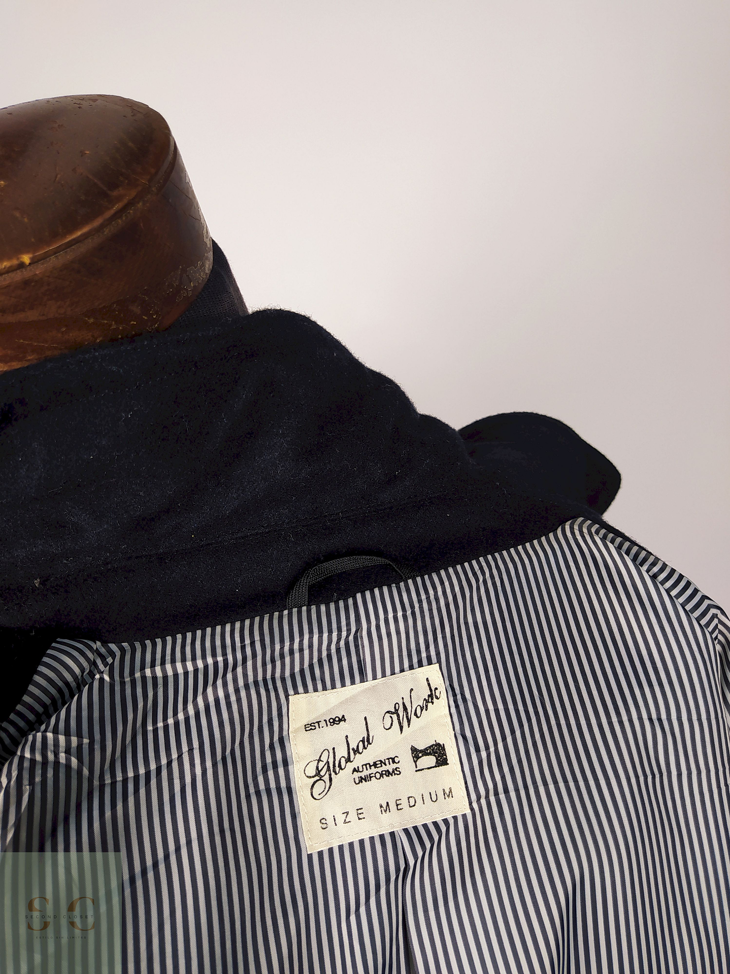 Abrigo Marinero lana hombre premium Azul Talla XS S Global Work - AP211 4