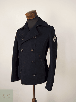 Abrigo Marinero lana hombre Azul oscuro Talla S Union Station - AP145