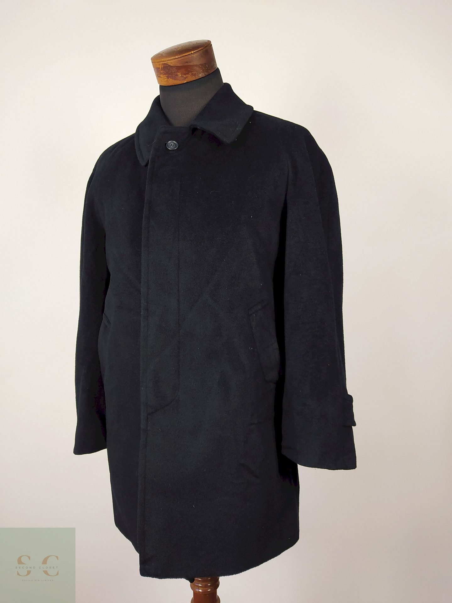 Abrigo lana elegante hombre premium NEGRO Talla ML G STAGE - AP129 3