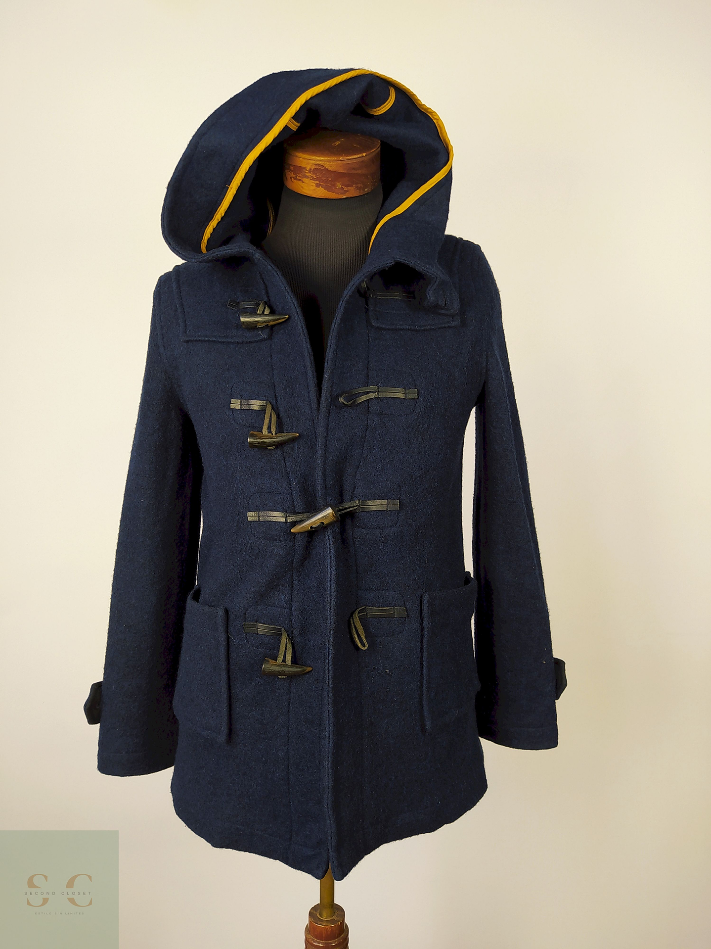 Abrigo Montgomery lana Azul Talla M - AP142 1