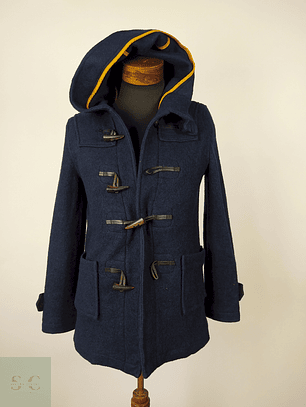 Abrigo Montgomery lana Azul Talla M - AP142