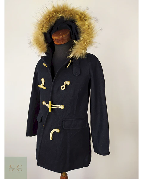 Abrigo MUJER Montgomery lana Azul Talla M AP146