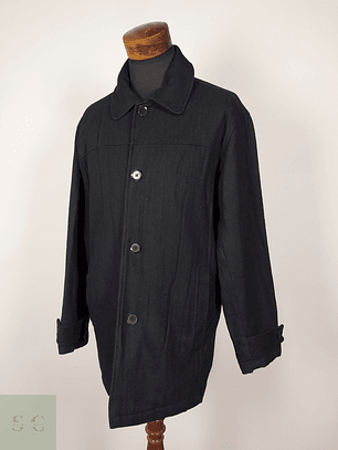 Abrigo lana hombre Negro Talla XL Steve Barrys - AP163