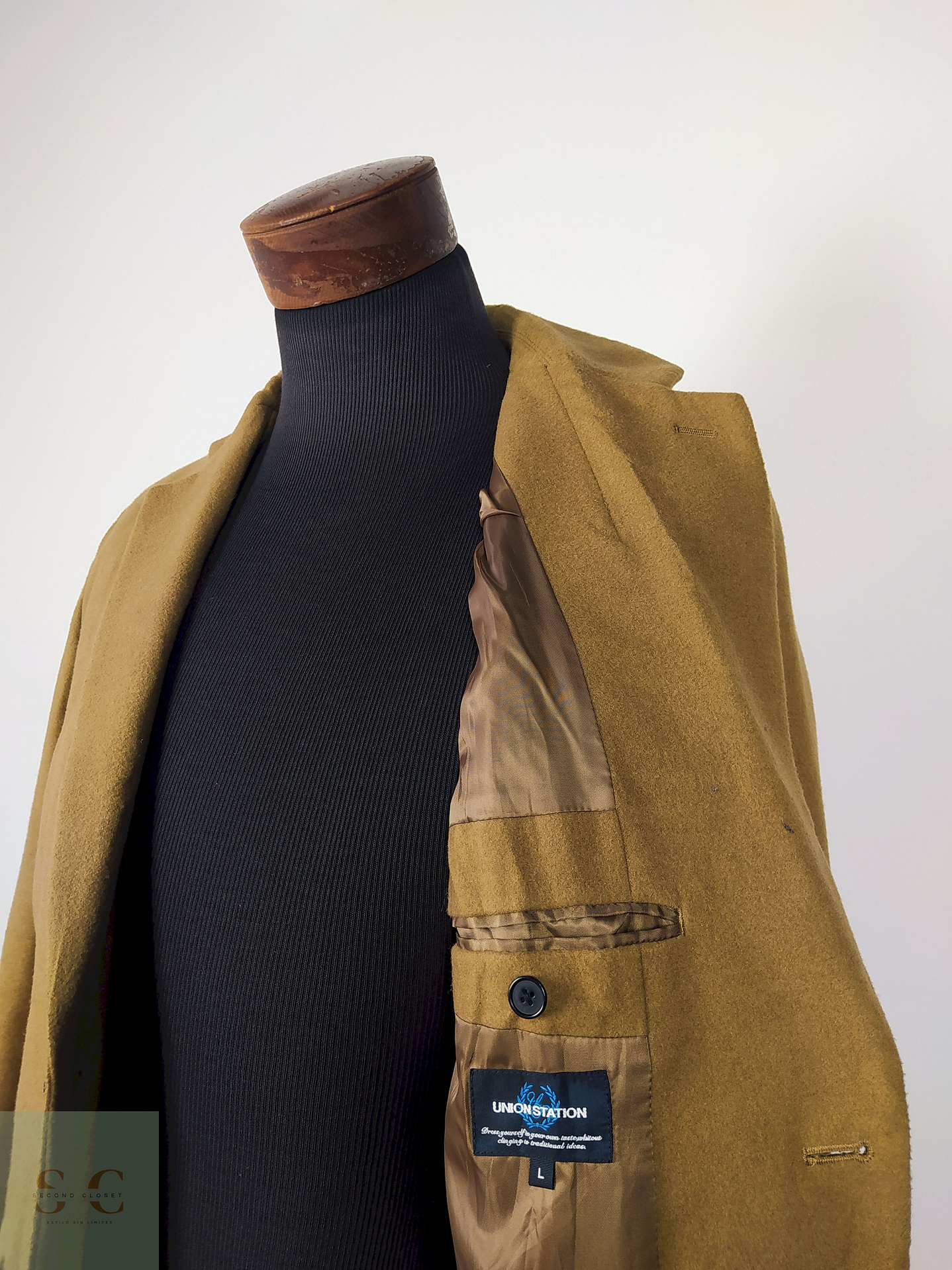 Abrigo lana hombre Camel Talla SM Union Station - AP217 4