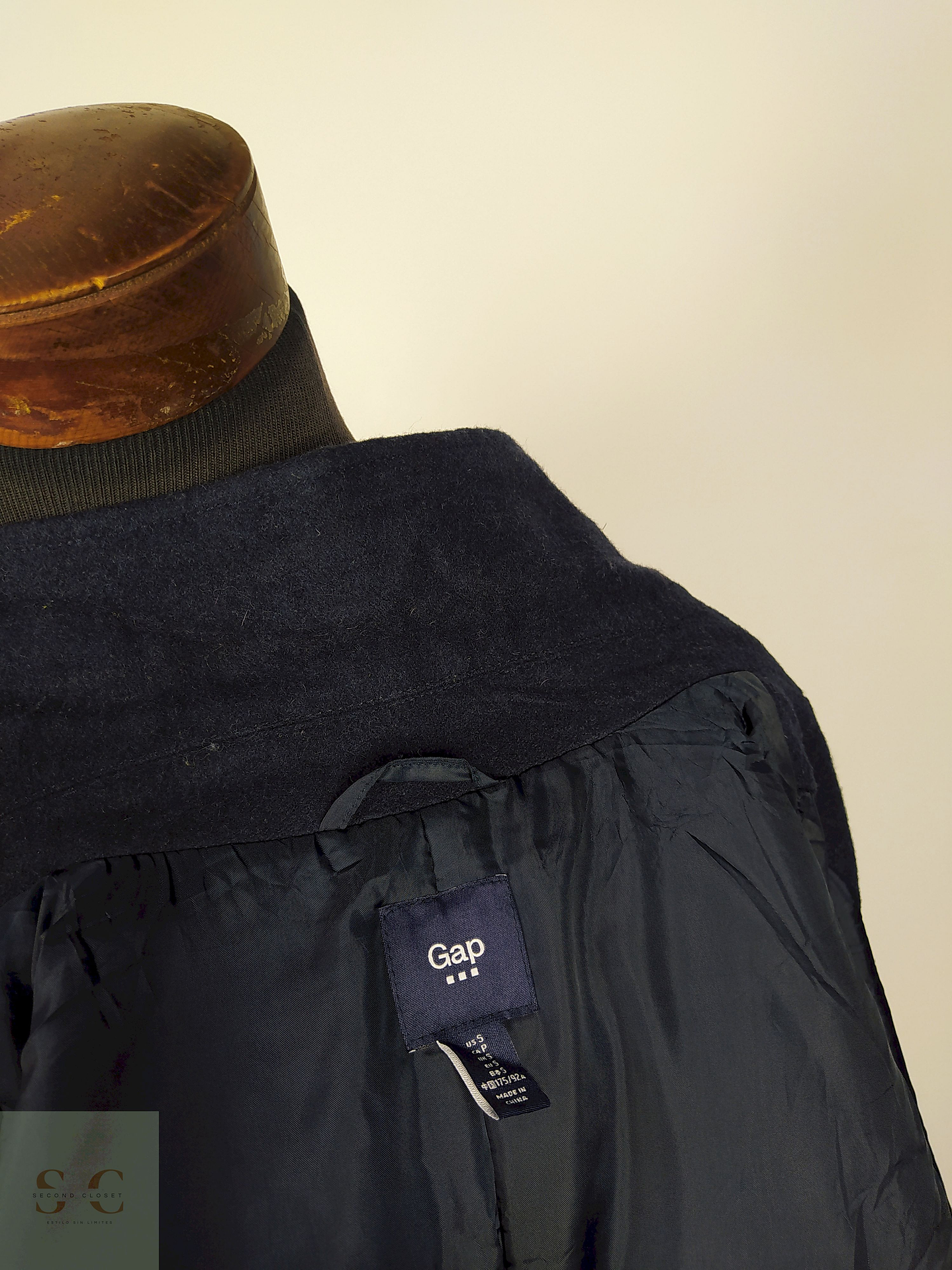 Abrigo Marinero lana hombre Azul Talla M GAP - AP209 4