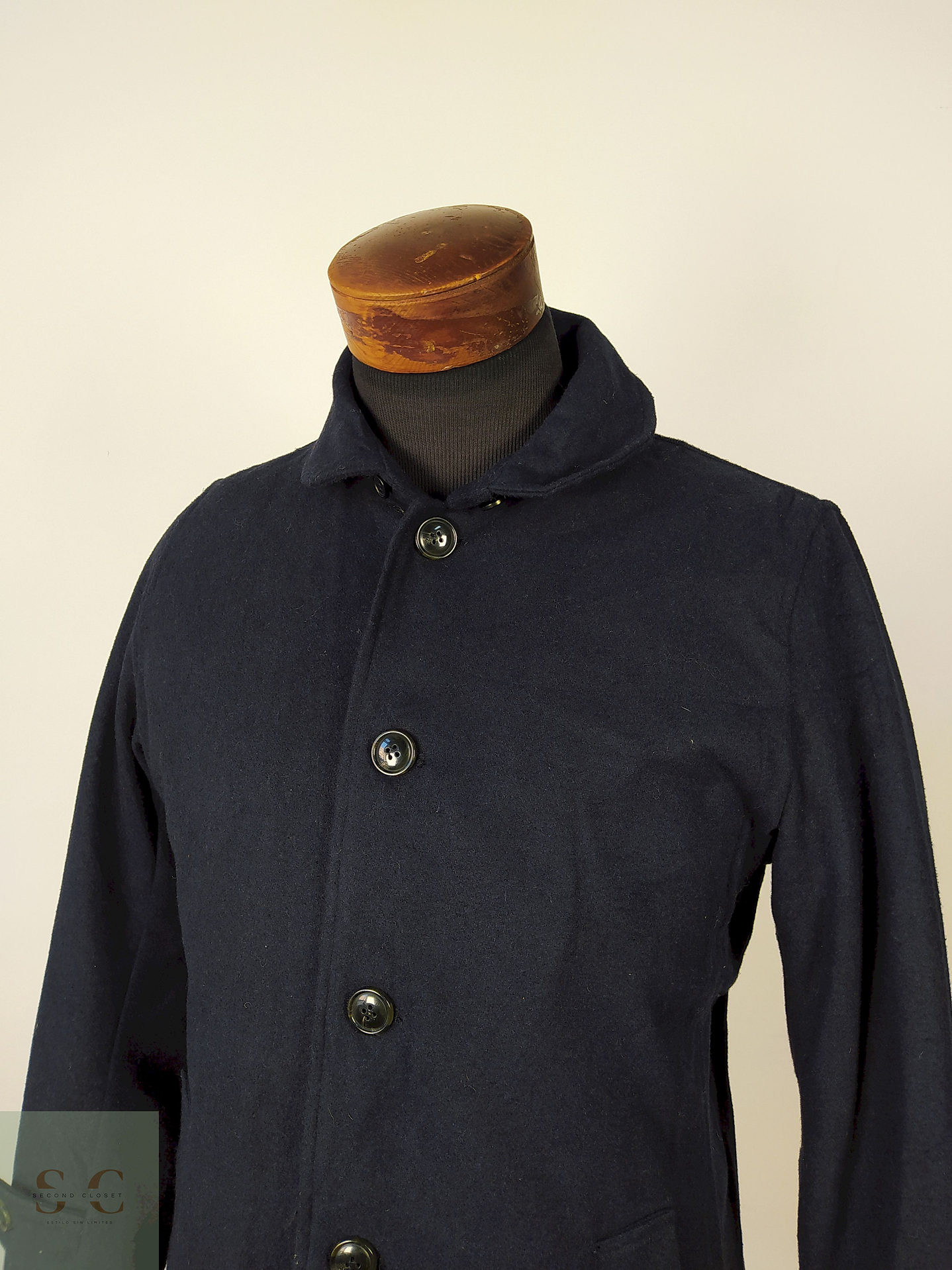 Abrigo lana hombre chaqueton Azul Talla S Harvard - AP144 2