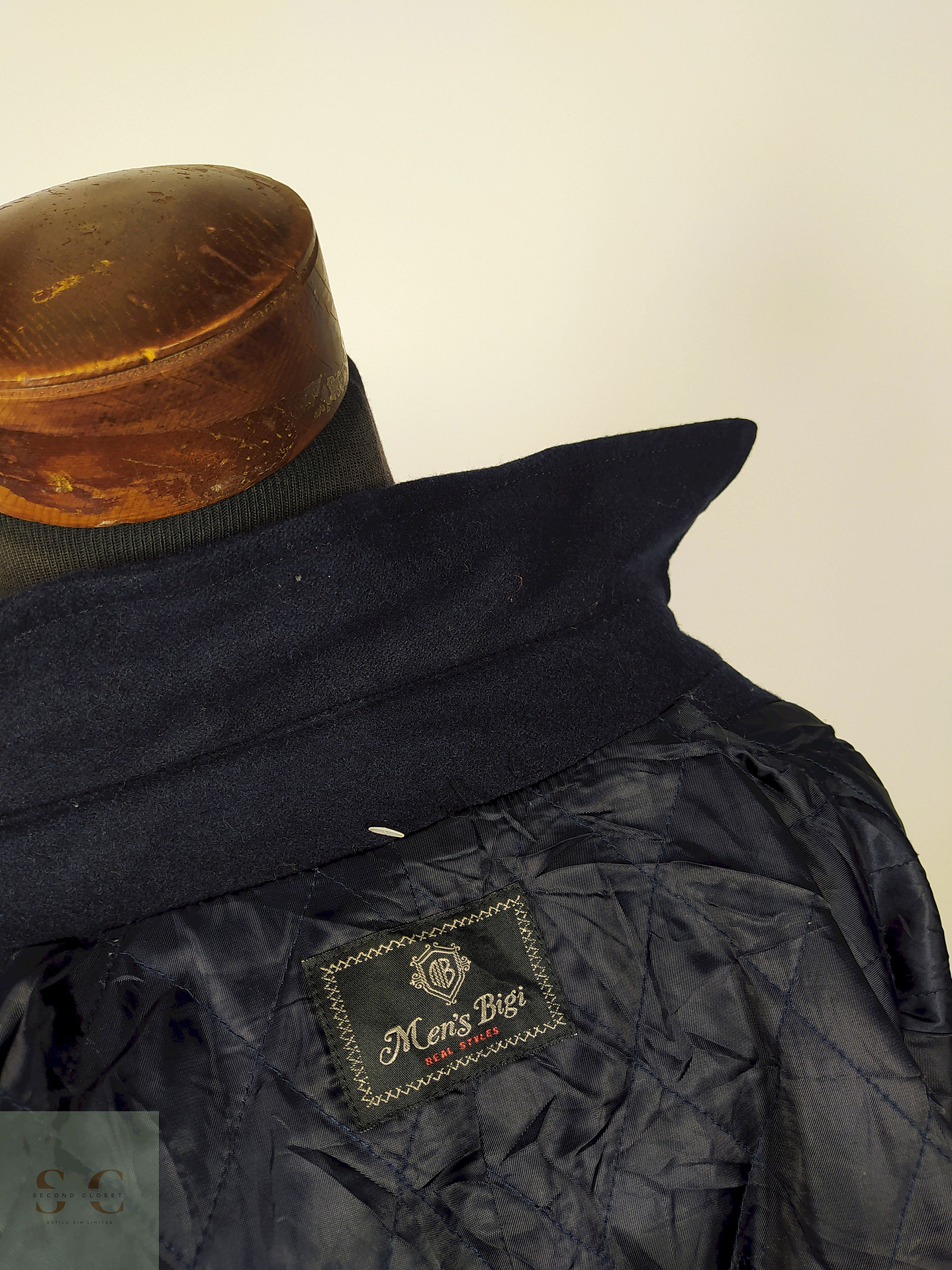 Abrigo Marinero lana premium Azul Talla SM MENS BIGI - AP207 4