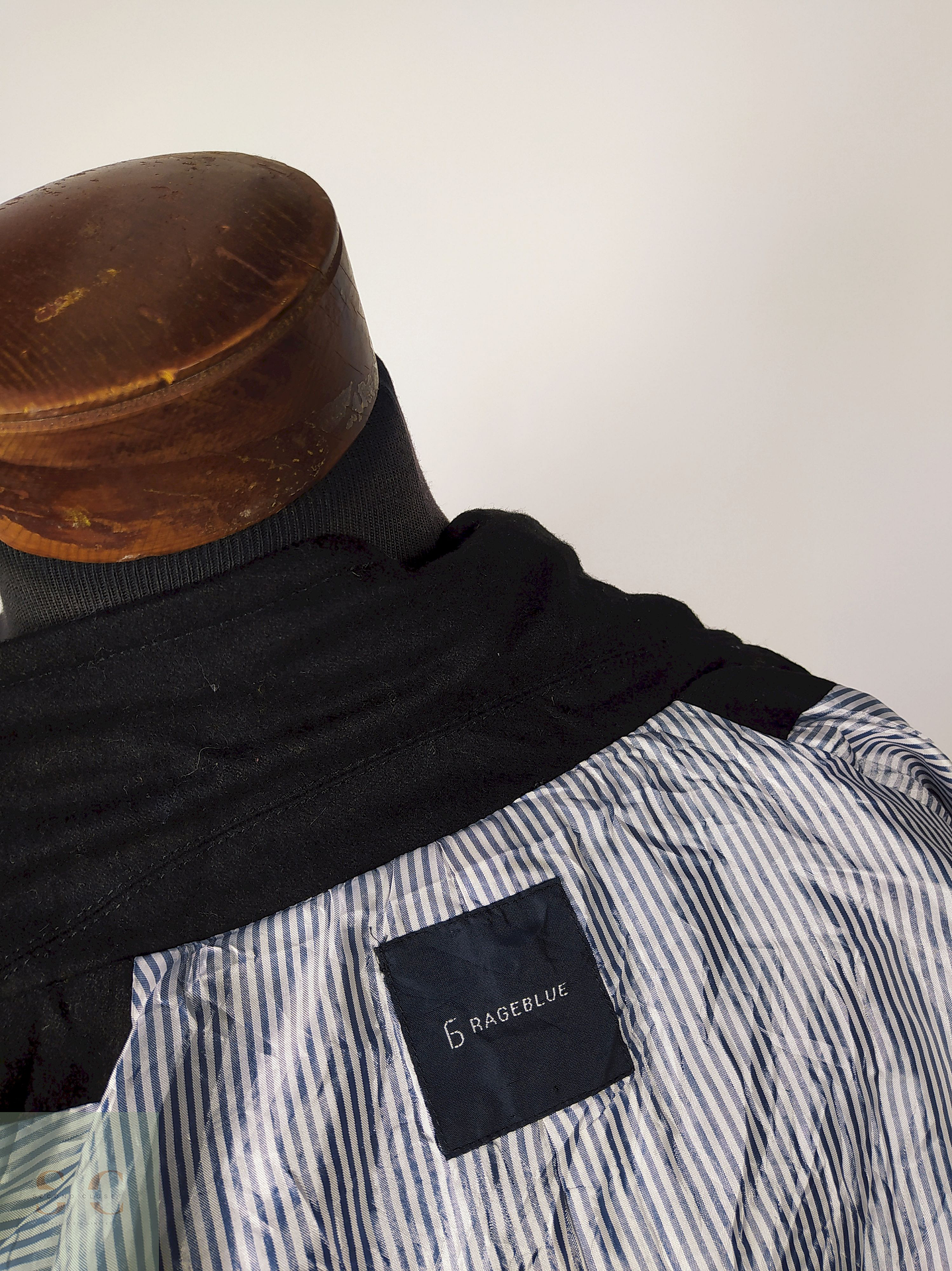 Abrigo Marinero hombre lana Negro Talla S RAGEBLUE - AP230 4