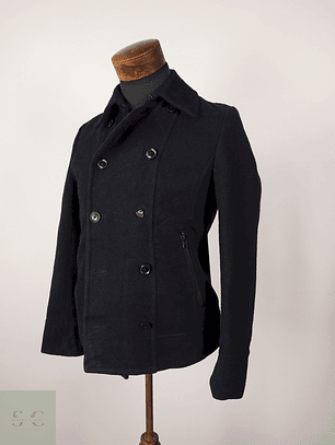 Abrigo Marinero lana hombre Negro Talla S Colective - AP151