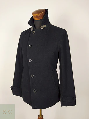 Abrigo lana hombre premium Negro Talla SM TK Japn - AP165