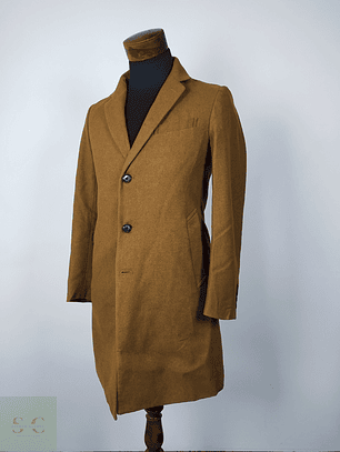 Abrigo lana hombre Camel Talla S GU 