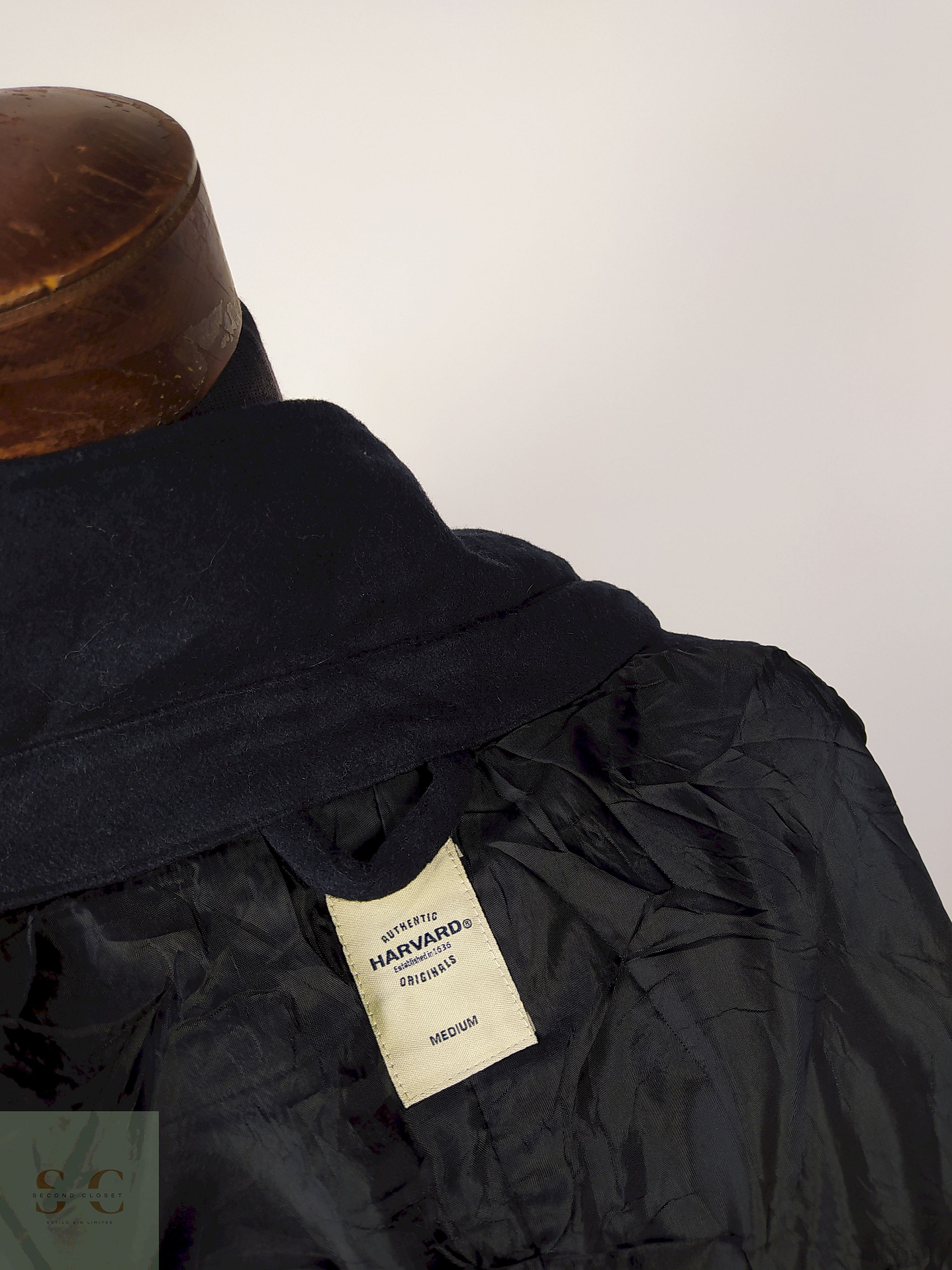 Abrigo lana hombre chaqueton Azul Talla S Harvard - AP144 4