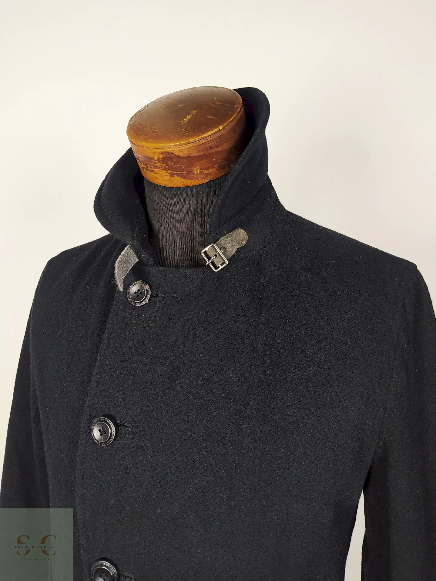 Abrigo lana hombre premium Negro Talla SM TK Japn - AP165 2