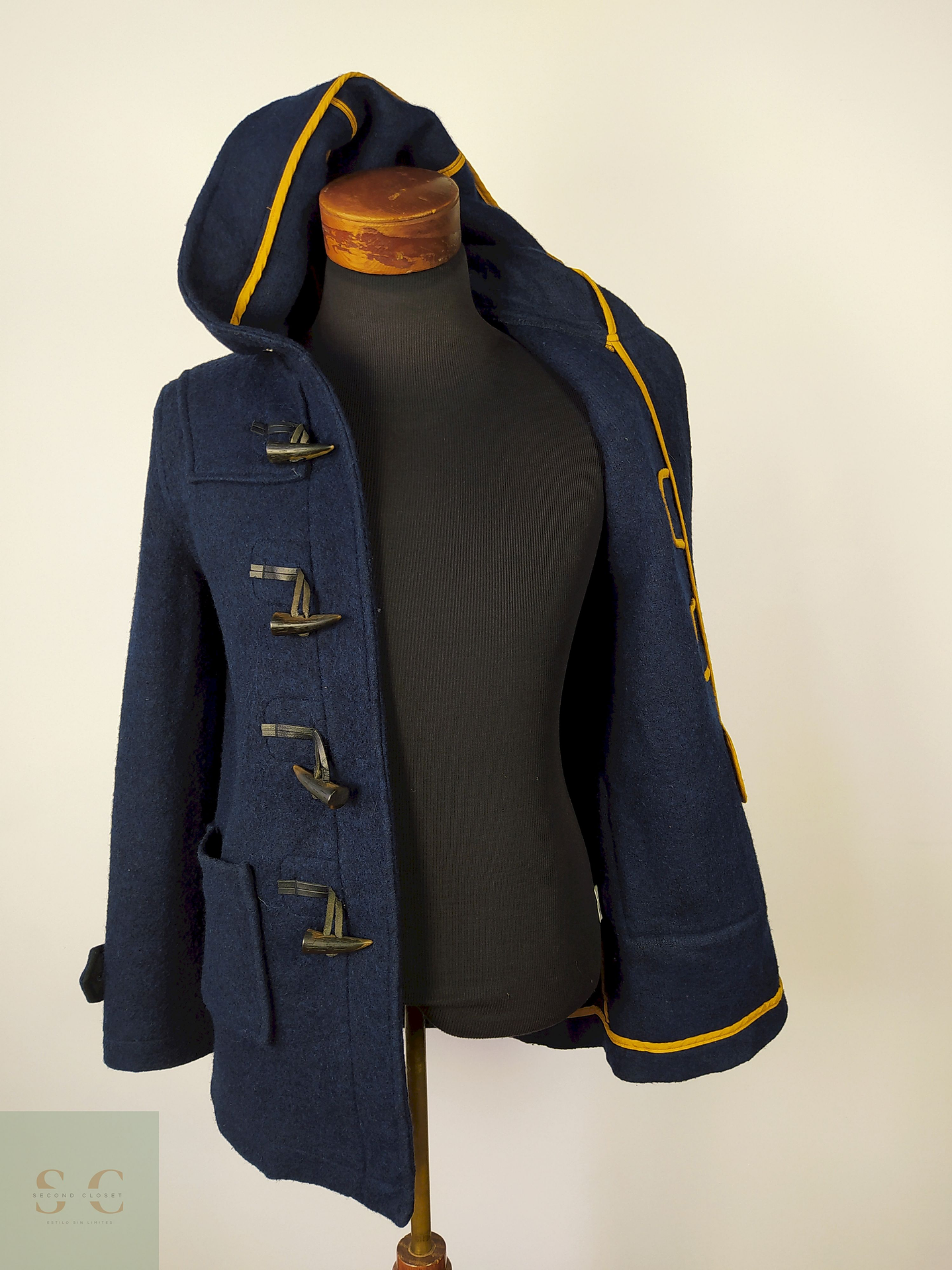 Abrigo Montgomery lana Azul Talla M - AP142 4