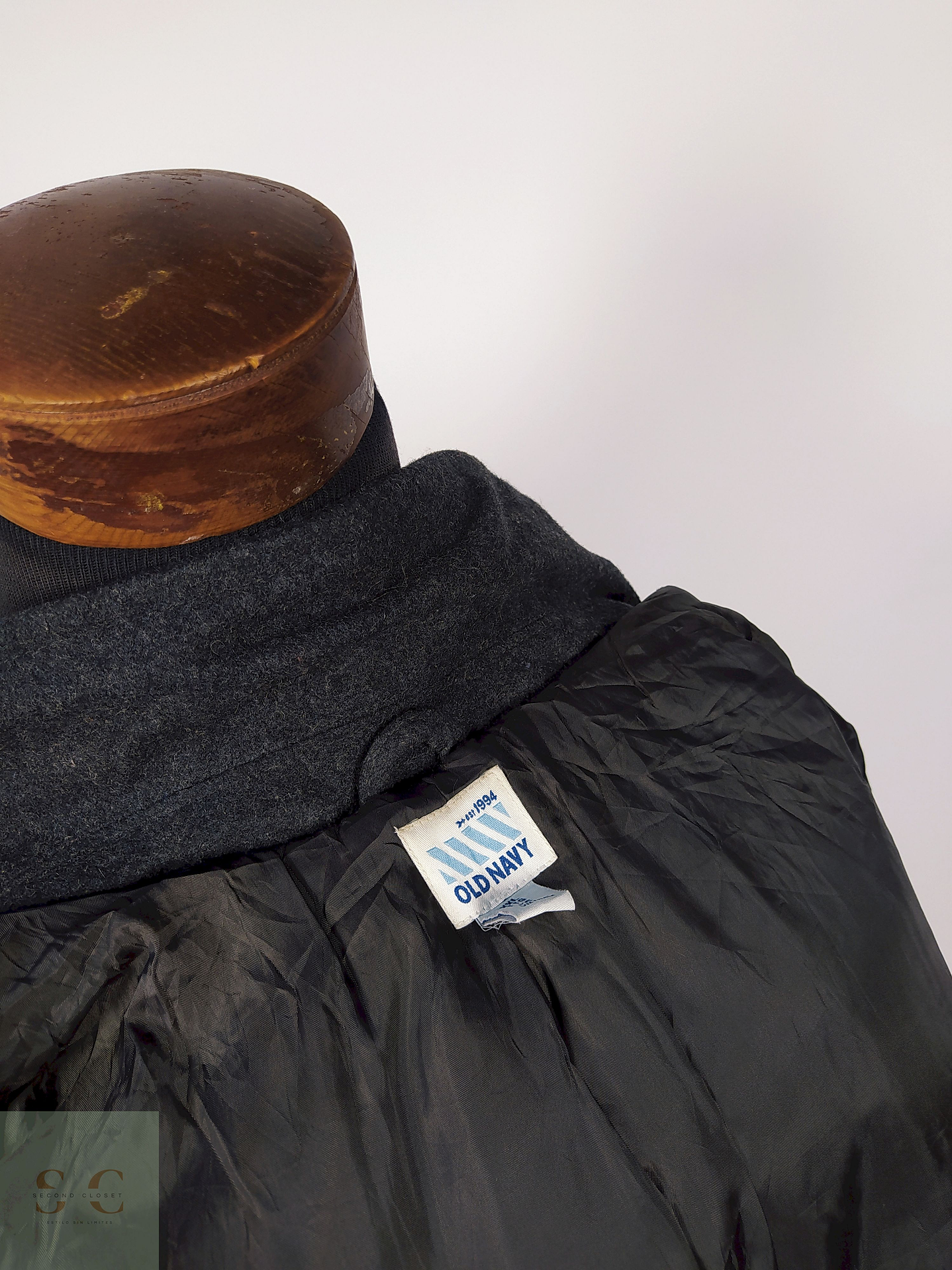 Abrigo Marinero lana hombre PLOMO Talla S OLD NAVY - AP124 4