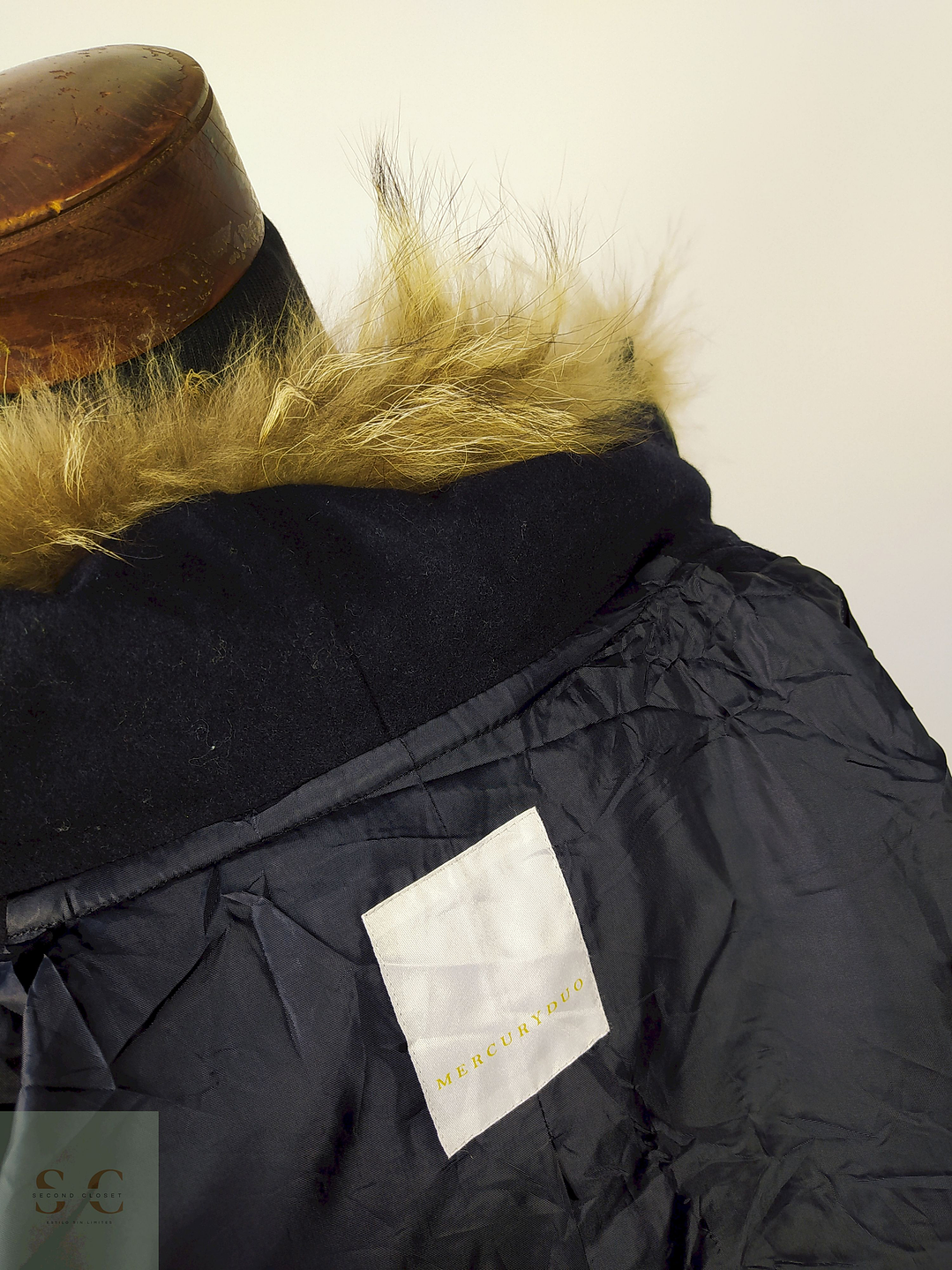 Abrigo MUJER Montgomery lana Azul Talla M AP146 4