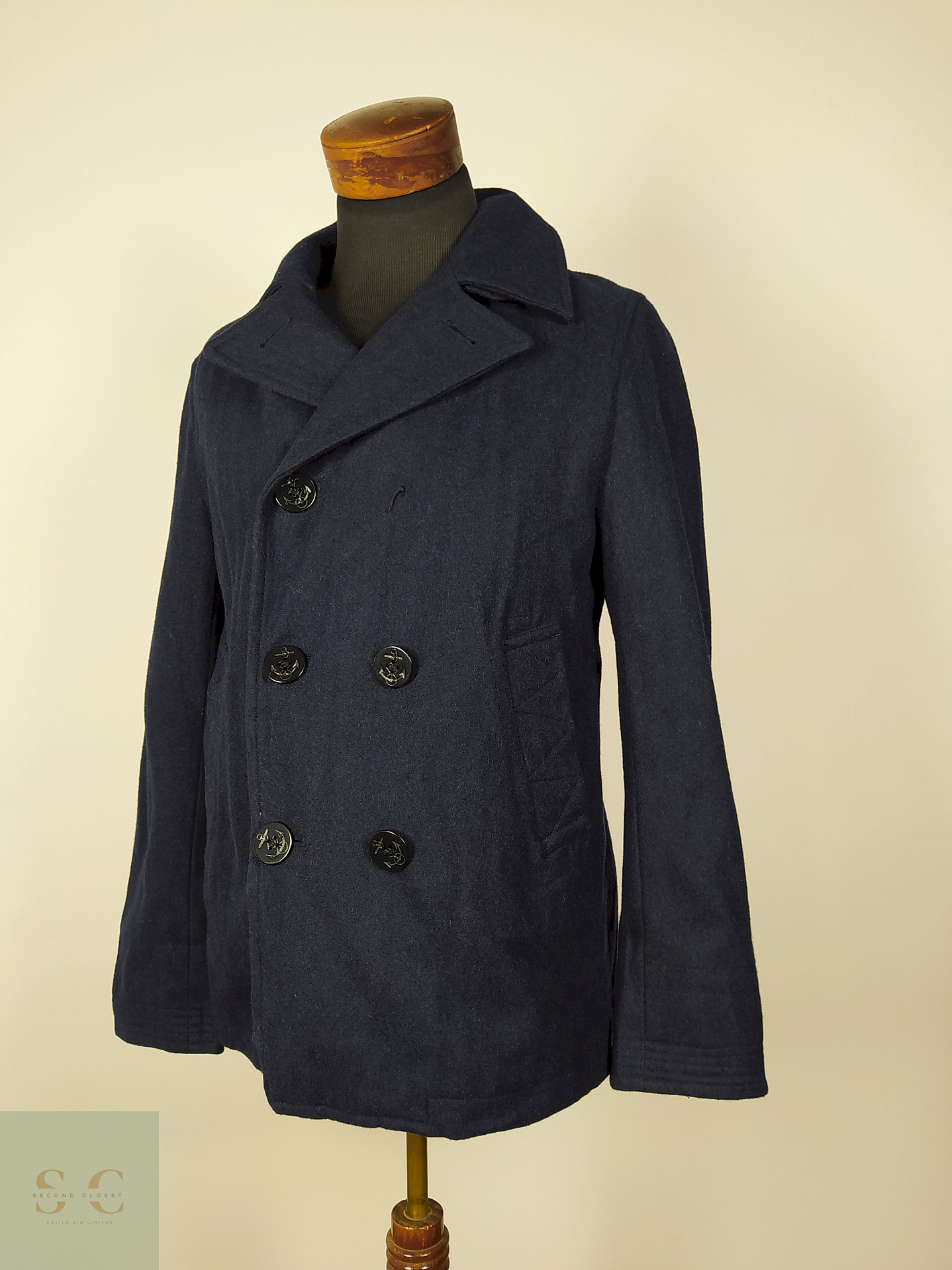 Abrigo Marinero hombre Azul Talla SM Worker Union - AP166 1