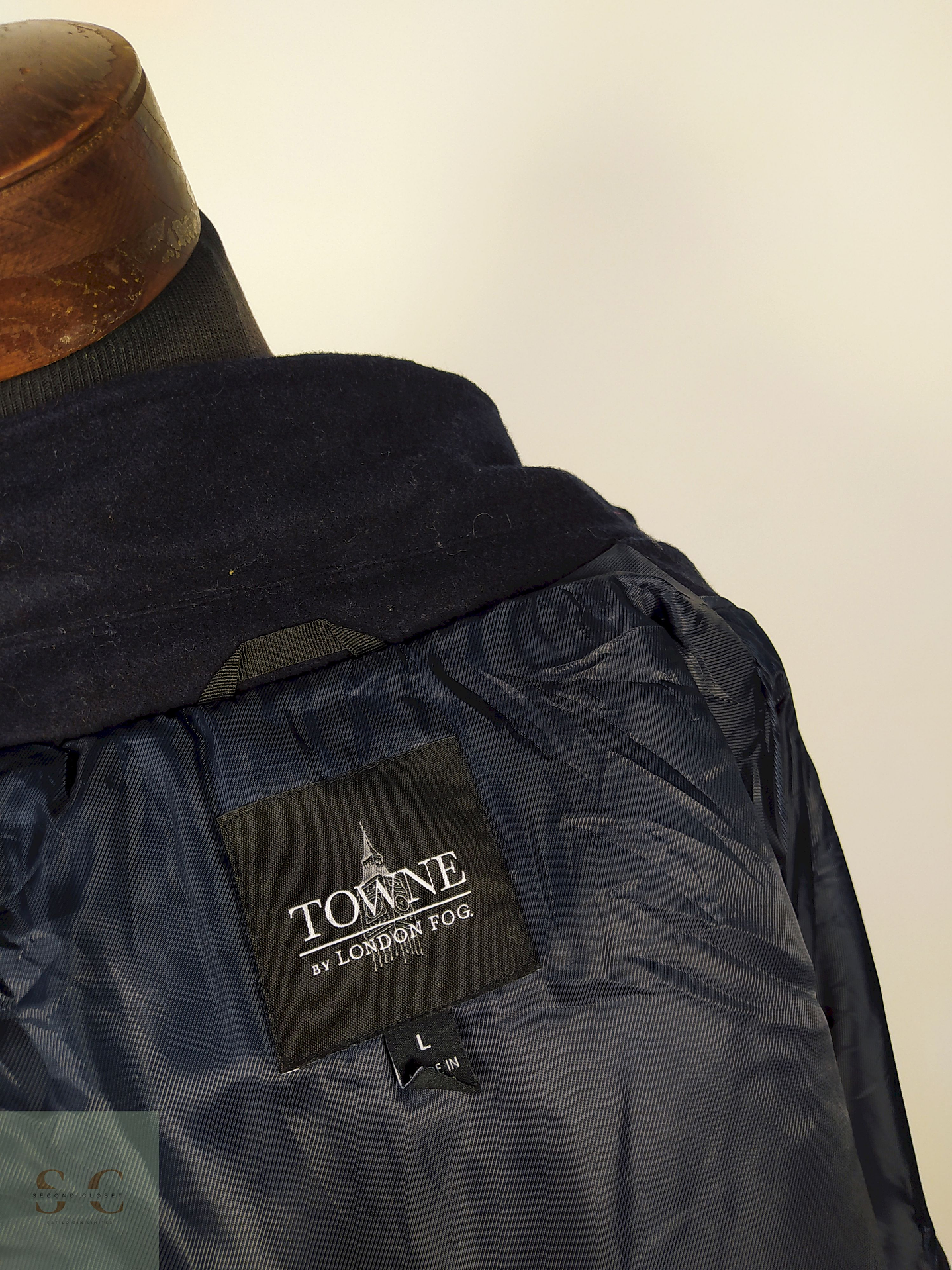 Abrigo lana hombre chaqueton AZUL  Talla L/XL LONDON FOG - AP125 4