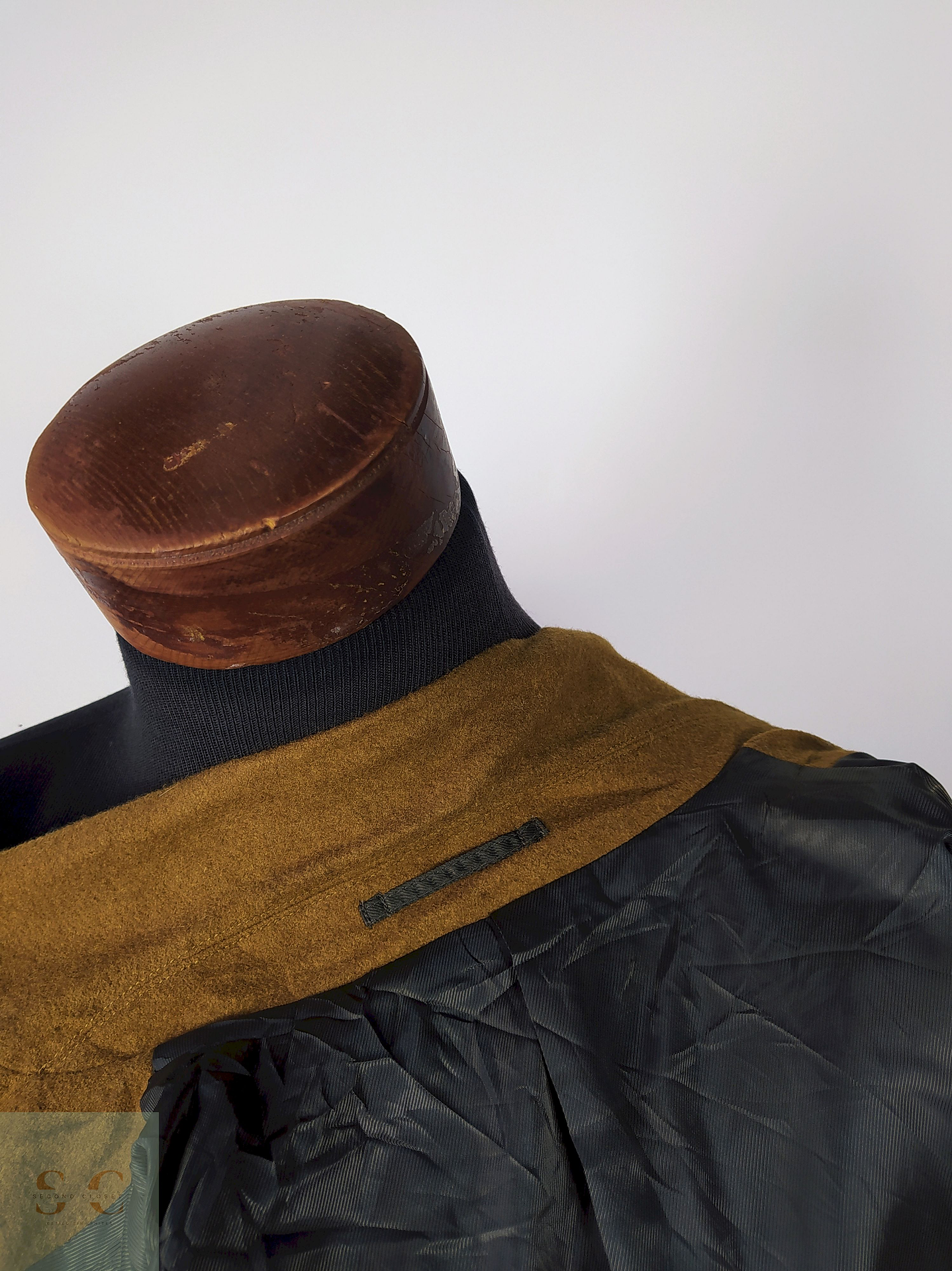 Abrigo lana hombre Camel Talla S GU  4