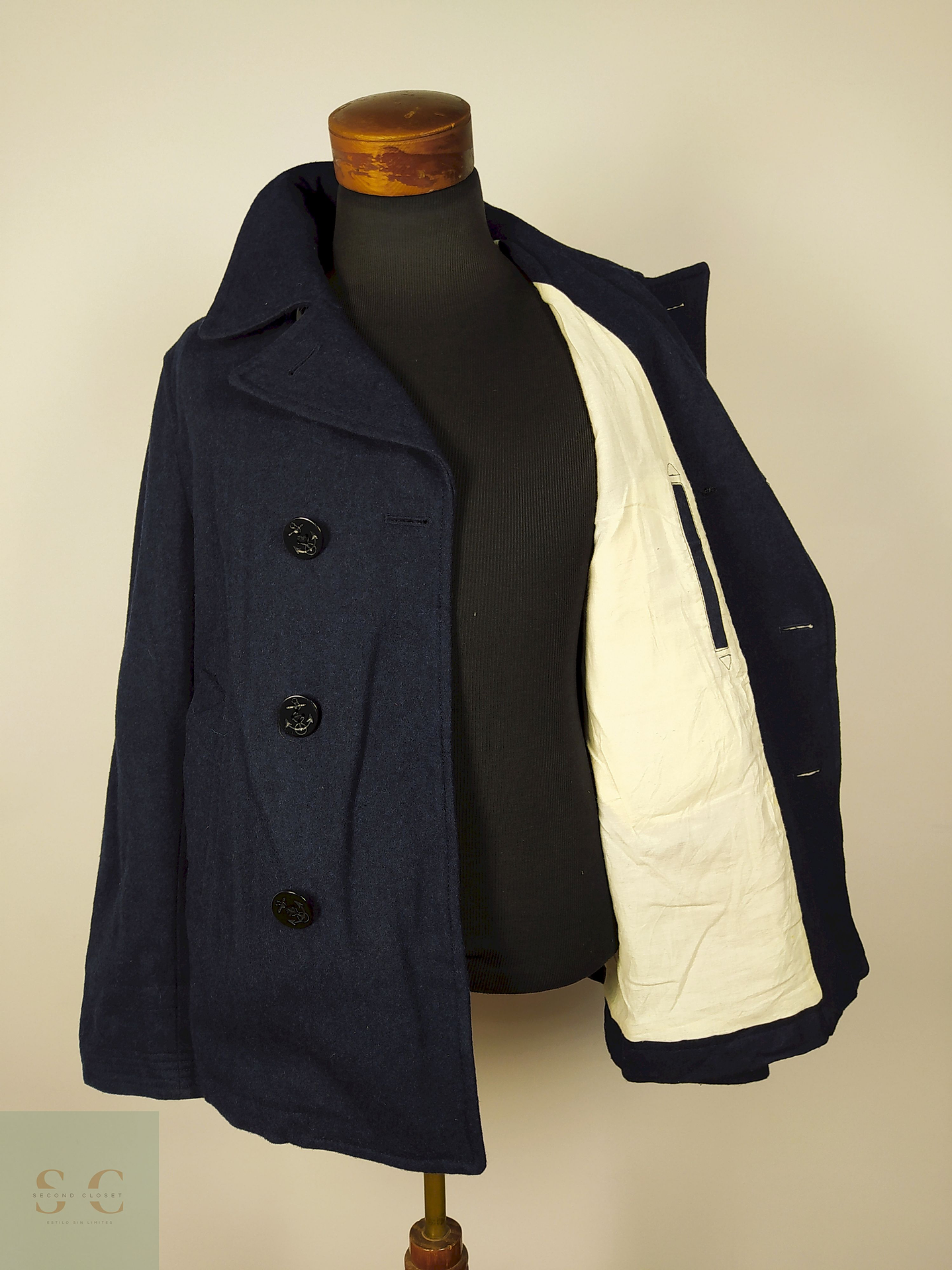 Abrigo Marinero hombre Azul Talla SM Worker Union - AP166 3