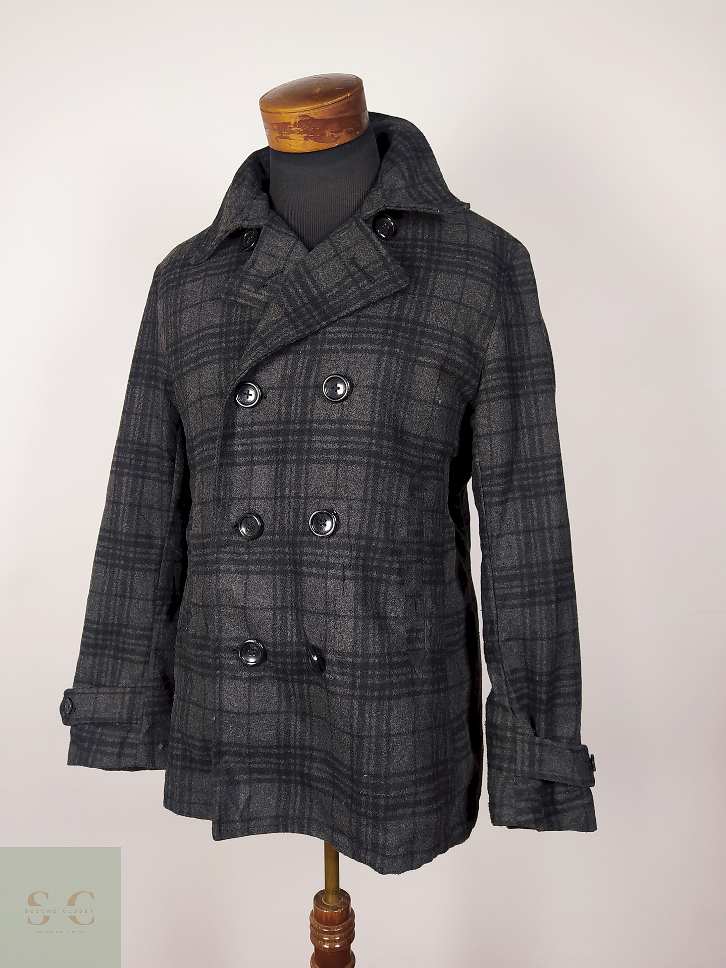 Abrigo Marinero Plomo Talla ML  GU - AP176 1