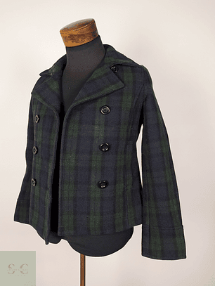 Abrigo Marinero Verde TALLA S mujer Natural Beauty - AP177