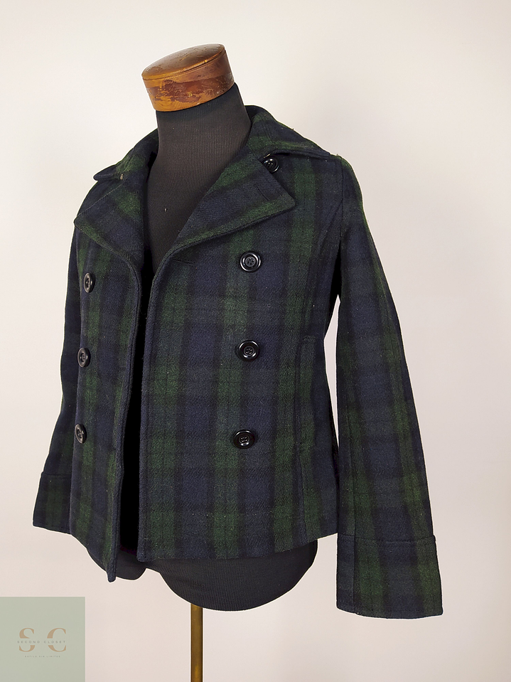 Abrigo Marinero Verde TALLA S mujer Natural Beauty - AP177 1